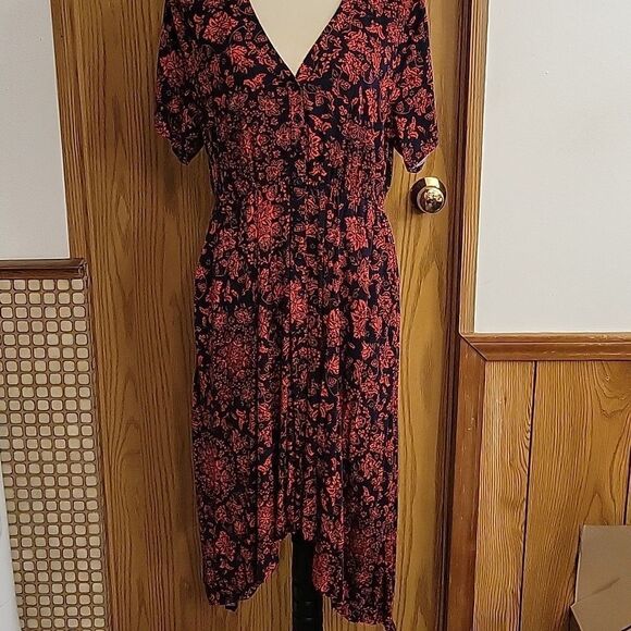 Torrid Midi Challis Shirt Dress - Picture 1 of 7